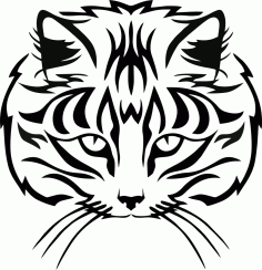 Animal Silhouette Cat Free DXF File