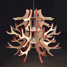 Lamp Wooden Tree Design Free CDR Vectors Art