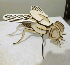 Fly 3d Puzzle For Laser Cut Free AI File