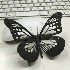 Laser Cut Cutout Butterfly Free DXF File