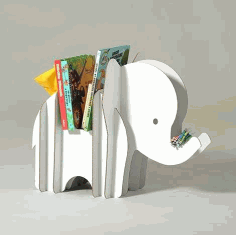 Laser Cut Elephant Storage 3d Puzzle Free DXF File