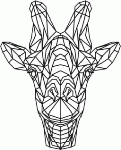 Giraffe Head 3d Murals For Laser Cut Plasma Decal Free PDF File