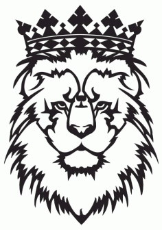 Laser Cut Crowned Lion Free PDF File