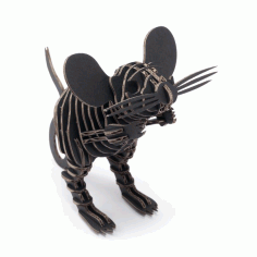 Laser Cut Mouse Puzzle Mdf Wood Free DXF File