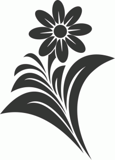Flower Design Laser Cut Free DXF File