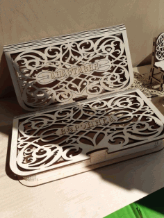 Decorative Money Box For Laser Cut Free DXF File