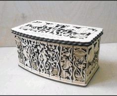 Decorative Wooden Box 3mm For Laser Cut Free DXF File