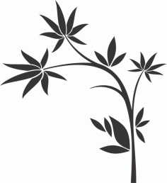 Decorative Elements Floral Ornament Plant Sticker Free AI File