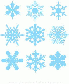 Snowflakes pattern Free CDR Vectors Art
