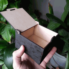 Laser Cut Wooden Decor Gift Box Free CDR Vectors Art