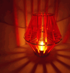Laser Cut Acrylic Tea Light Lantern Free CDR Vectors Art