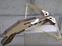 Laser Cut Crossbow 3d Wooden Puzzle Free CDR Vectors Art