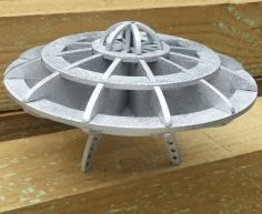 Laser Cut Flying Saucer 3d Puzzle Free CDR Vectors Art