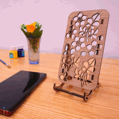 Laser Cut Mobile Phone Stand Mdf 3mm Free DXF File