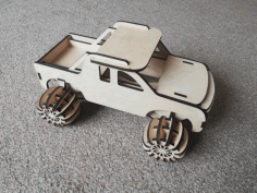 Laser Cut Wooden Toy Truck 3d Model Free CDR Vectors Art