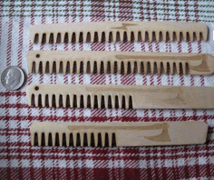 Laser Cut Beard Combs Free CDR Vectors Art