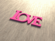 Love Love Sign Love Cutout For Laser Cut Free CDR Vectors Art