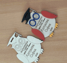 Laser Cut Owl Medal Free PDF File