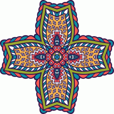 Decorative Doodle Square Ornament Mandala Free CDR Vectors Art