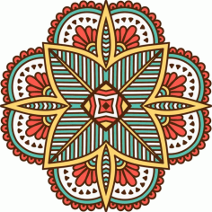 Decorative Mandala Doodle Ornament Free CDR Vectors Art