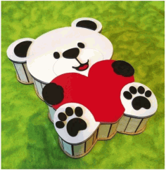 Bear Shaped Gift Box Teddy Bear Candy Box Free PDF File