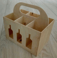Beer Box Caddy For Laser Cut Free PDF File