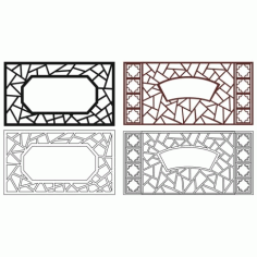 Cnc Panel Laser Cut Pattern File cn-l457 Free CDR Vectors Art