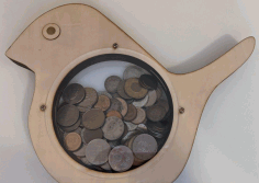 Cute Bird Money Box Coin Bank For Kids Free PDF File