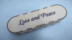 Laser Cut Wooden Pencil Box 3mm Free DXF File