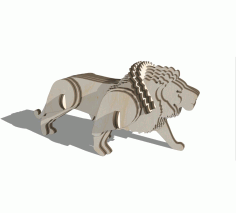 Laser Cut Layered Lion Free CDR Vectors Art