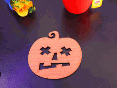 Laser Cut Halloween Drink Coasters Free DXF File