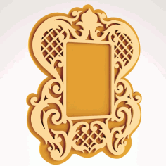 Laser Cut Wall Frame Home Decoration Free DXF File