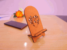 Laser Cut Mothers Day Phone Stand Free CDR Vectors Art