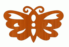 Laser Cut Decor Hearts Butterfly Shaped Wood Cutout Free CDR Vectors Art