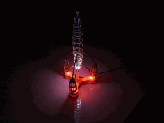 Space Rocket  Lamp Model Free CDR Vectors Art