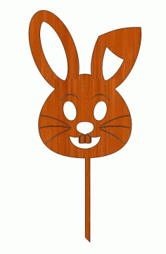 Laser Cut Easter Bunny Rabbit Plan Topper Free DXF File