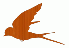 Laser Cut Bird Flight Wooden Cutout Free CDR Vectors Art