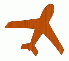 Laser Cut Wooden Flying Airplane Free CDR Vectors Art