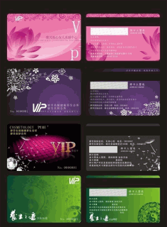 Vip Card Templates Flowers Decoration Dark Modern Design Free CDR Vectors Art