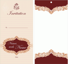 Wedding Card Design Free CDR Vectors Art