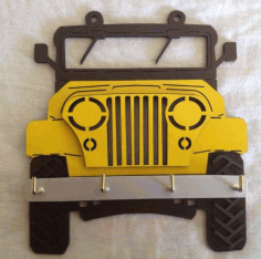 Jeep Key Holder Free CDR Vectors Art