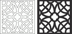 Laser Cut Seamless Floral pattern226 Free CDR Vectors Art