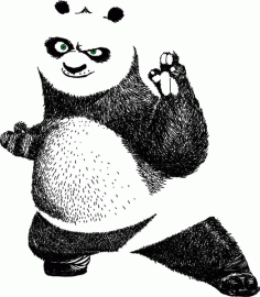Kungfu panda Free CDR Vectors Art