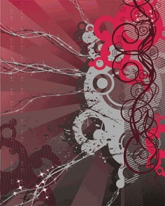 Trend lines and the background element Free CDR Vectors Art