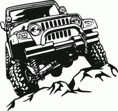 Jeep Offroad Sticker Free CDR Vectors Art