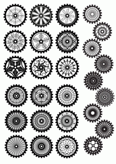 Steampunk Gear Geometric Free CDR Vectors Art
