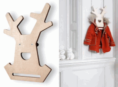 Wooden Hanger Animal Shape Free CDR Vectors Art