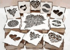Box For Chocolates File Download For Laser Cut Free CDR Vectors Art