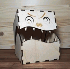 Box With Teeth File Download For Laser Cut Free CDR Vectors Art